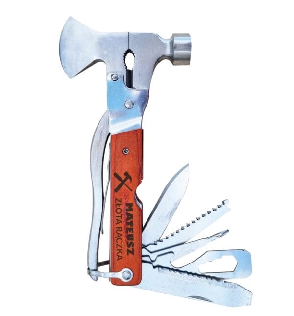 Multitool 12w1 z grawerem - prezent dla taty dziadka faceta