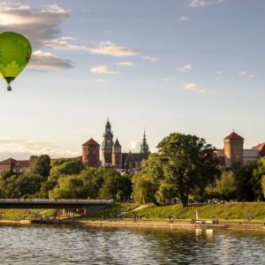 Lot balonem nad Krakowem