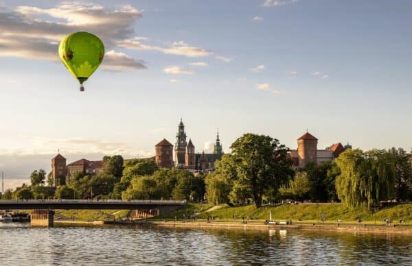 Lot balonem nad Krakowem