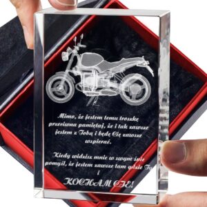 Motocykl 3D • personalizowana statuetka 3D średnia • GRAWER 3D