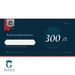 Karta podarunkowa o wartości 300 zł