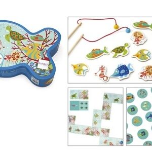 Gra Łowimy Rybki 3w1 - łowienie/memo/domino