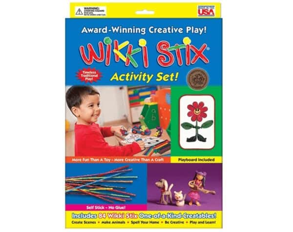 Woskowe sznureczki Wikki Stix - Activity Set 84 szt + podkładka