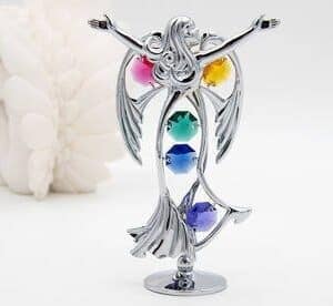 Anioł z kolorowymi kryształami GRAWER