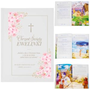 Biblia na Chrzest / Personalizowana / Pamiątka Chrztu dla Dziewczynki / Prezent na Chrzest