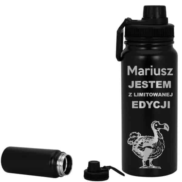 Butelka próżniowa 600 ml - czarna / Jestem z limitowanej edycji.