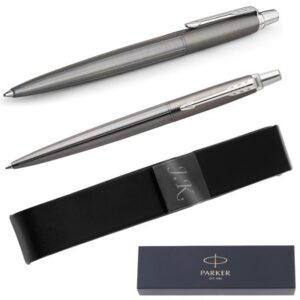 Długopis PARKER Jotter PRM Oxford Gray Pinstripe CT Grawer na etui