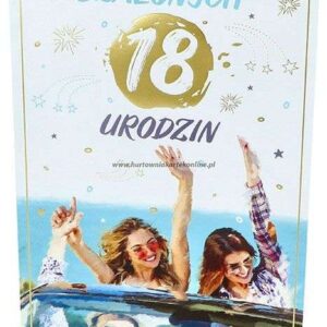 Kartka urodzinowa na 18