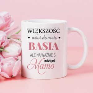 Kubek na kawę dla mamy / Najważniejsi mówią Mamo / 330 ml / Prezent na Dzień Mamy