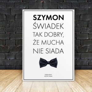 Obraz na płótnie Podziękowania dla Świadków 70x100 cm