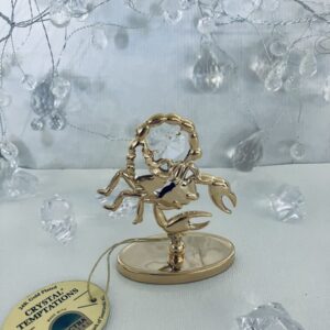 Skorpion zodiak figurka z kryształami Dedykacja