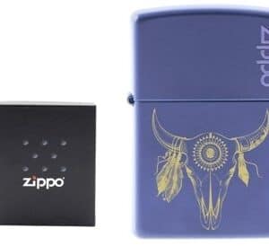 Z239 Zippo Navy Blue Matte Logo Zippo Prezent z GRAWEREM