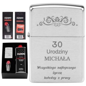 Zestaw Zapalniczka Benzyna ZIPPO 200 GRAWER ETUI