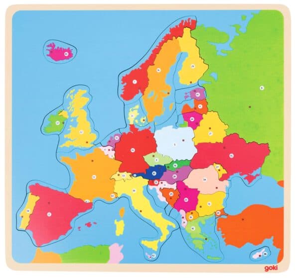 Puzzle: mapa Europy