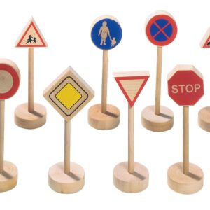Drewniane znaki drogowe