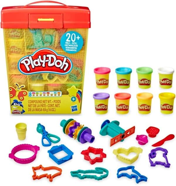 Hasbro Play Doh Zestaw Do Ugniatania - Wielokolorowy, 8 kolorów | Idealny prezent dla dzieci od 3 lat