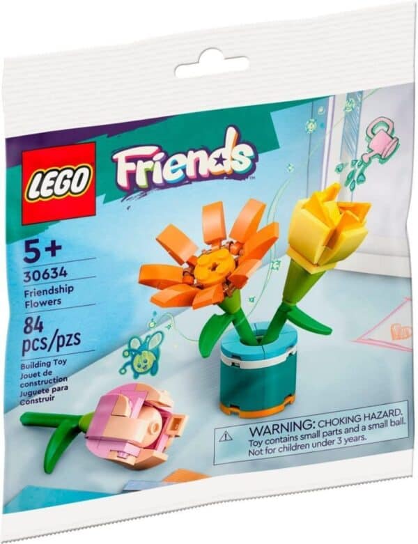 LEGO 30634 Kwiaty przyjaźni polybag - Nowy: Zestaw LEGO Friends z 84 elementami i instrukcją - idealny prezent dla dzieci!